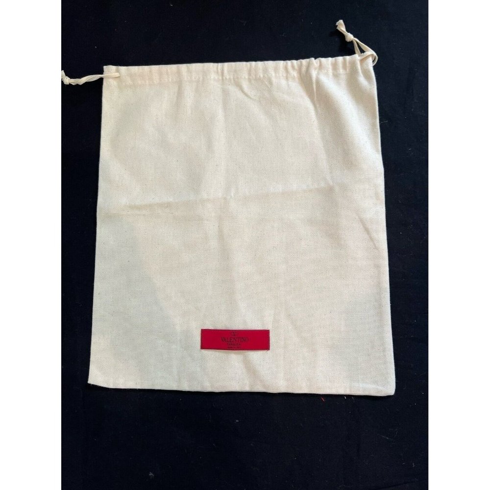 Valentino Garavani Dust Bag Storage Drawstring Cream 13.5" x 12"